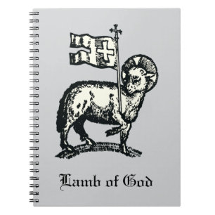 Agnus Dei The Paschal Lamb of God Fine Art  Notebook