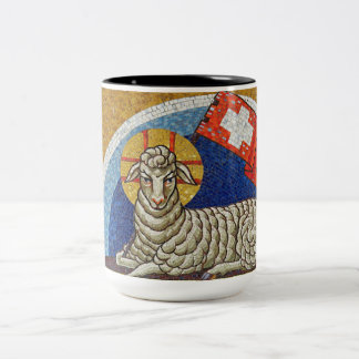 Agnus Dei Two-Tone Coffee Mug