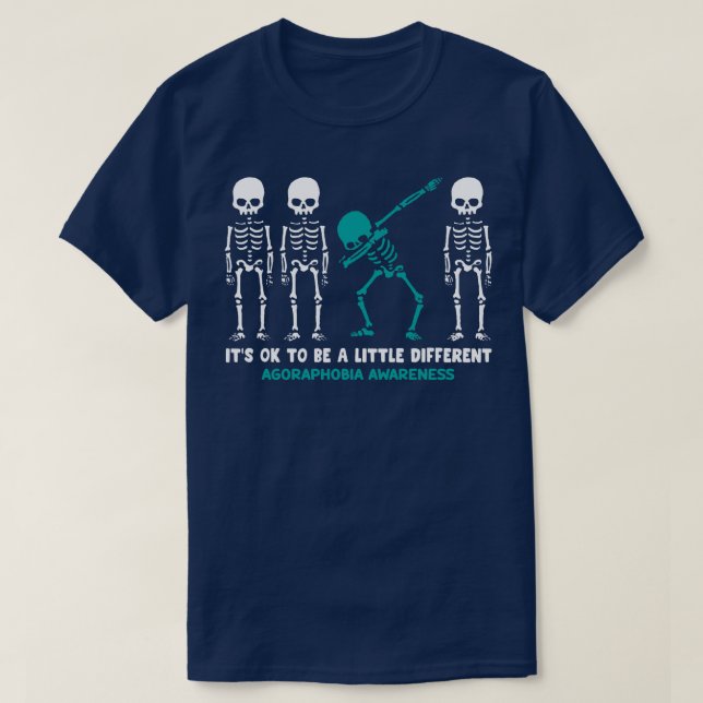 Agoraphobia Awareness Its Ok To Be A Little Differ T-Shirt (Design Front)