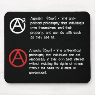Agorism & Anarchy defined Mouse Mat