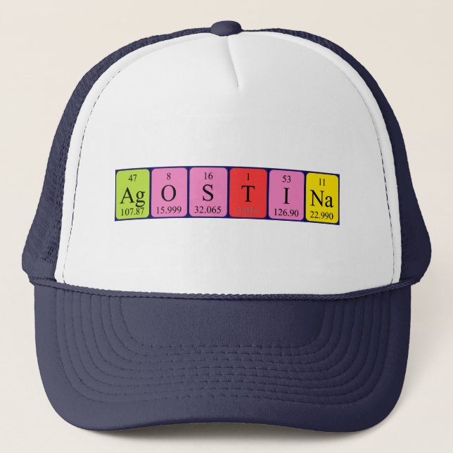 Agostina periodic table name hat (Front)