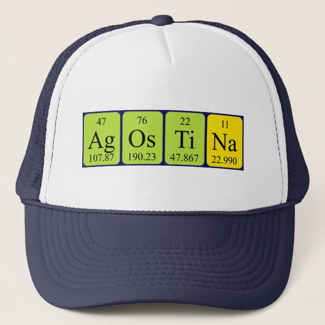 Agostina periodic table name hat (Front)