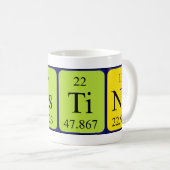 Agostina periodic table name mug (Front Right)