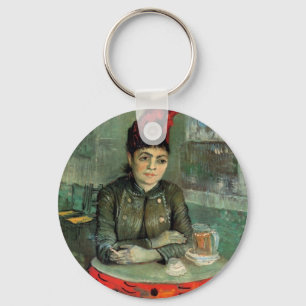 Agostina Segatori, Cafe du Tambourin by Van Gogh Key Ring