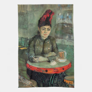 Agostina Segatori, Cafe du Tambourin by Van Gogh Tea Towel