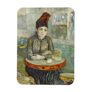 Agostina Segatori in Cafe du Tambourin by Van Gogh Magnet