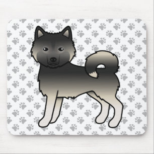 Agouti Alaskan Malamute Cute Cartoon Dog Mouse Mat