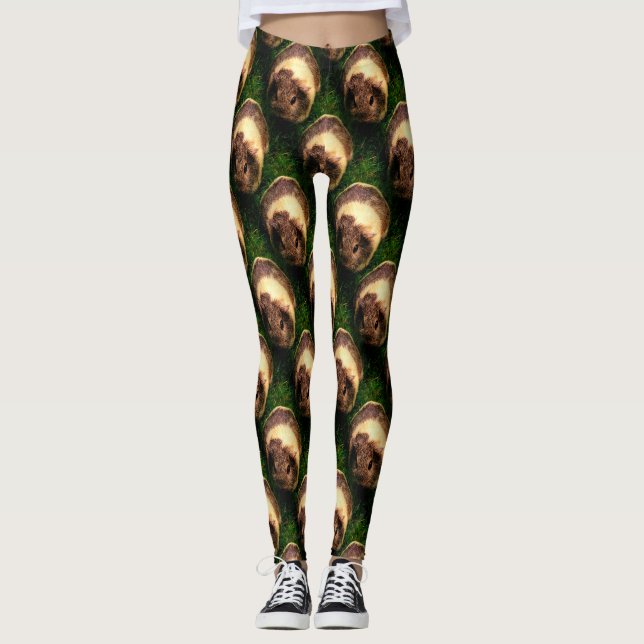 Agouti Guinea Pig in the Grass Leggings (Front)