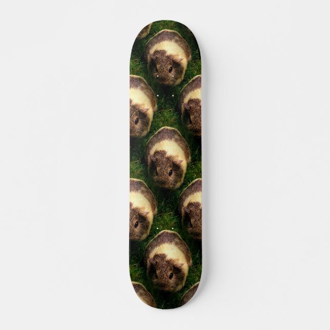 Agouti Guinea Pig in the Grass Skateboard (Front)