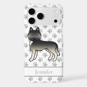 Agouti Siberian Husky Cartoon Dog & Name