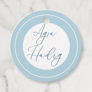 Agra Hadig-First Tooth blue Favour Tags