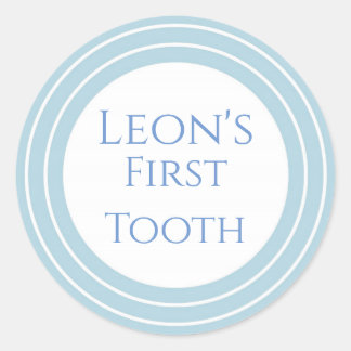 Agra Hadig - First tooth customisable Classic Round Sticker