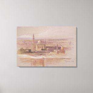 Agra Mosque, Cairo, 1849 Canvas Print