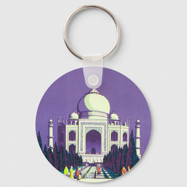 Agra ~ Taj Mahal Key Ring (Front)