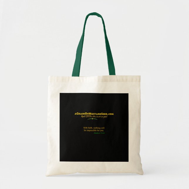 Agrainofmustardseed.com Logo Tote Bag (Front)