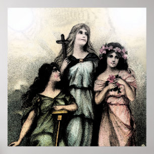 Agree - Faith, Hope & Charity Poster