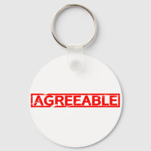Agreeable Stamp Key Ring