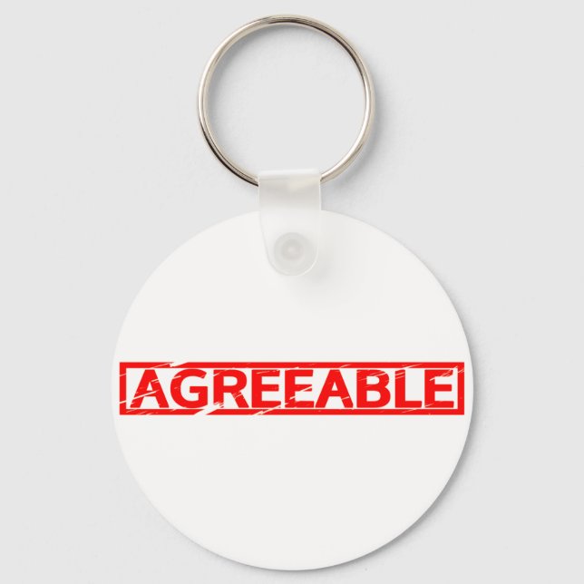 Agreeable Stamp Key Ring (Front)