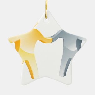 Agreement concept ceramic tree decoration