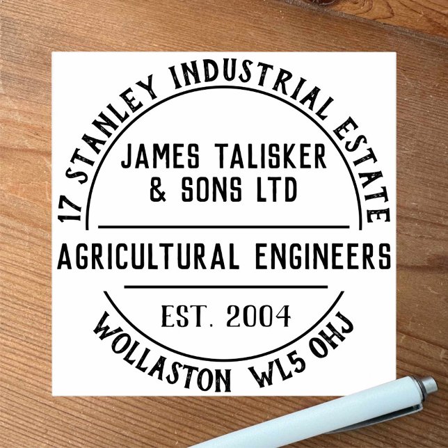 Agricultural Engineers Rubber Stamp (Creator Uploaded)