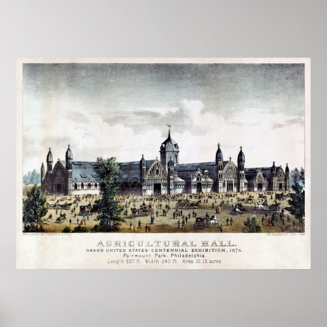 Agricultural Hall Centennial Philadelphia 1876 Poster (Front)