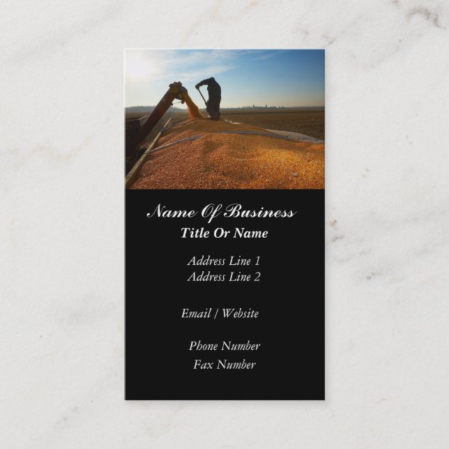 Agriculture Business Card (Front)