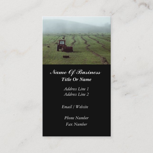Agriculture Business Card (Front)