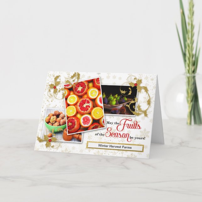 Agriculture Business Holiday Fruits of the Season (Front)