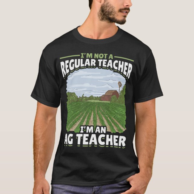 Agriculture Education Funny AG Teacher T-Shirt (Front)