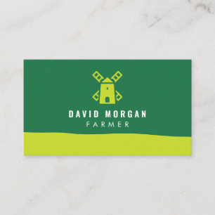 Agriculture Farmer Farm Logo Business Card