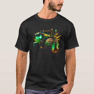 Agriculture farmers driving thick trekkers tractor T-Shirt