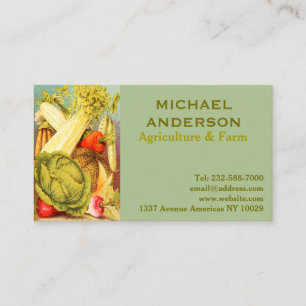 Agriculture, farming and veg shop business card