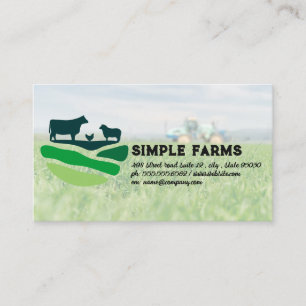 Agriculture Farmlands Business Card