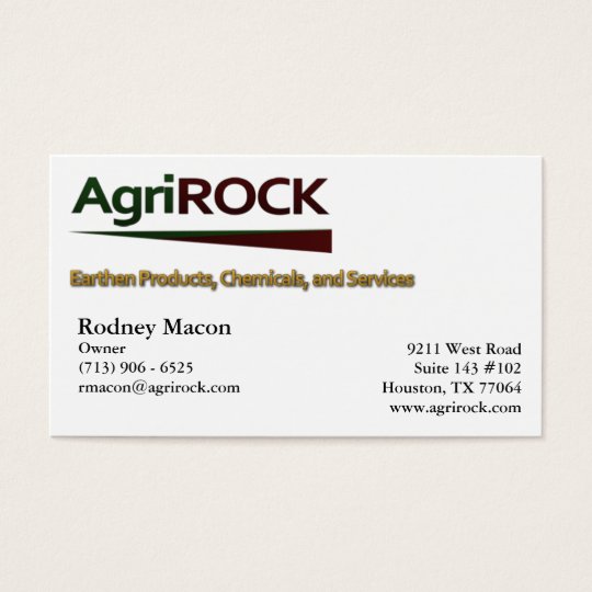 AgriRock Business Card