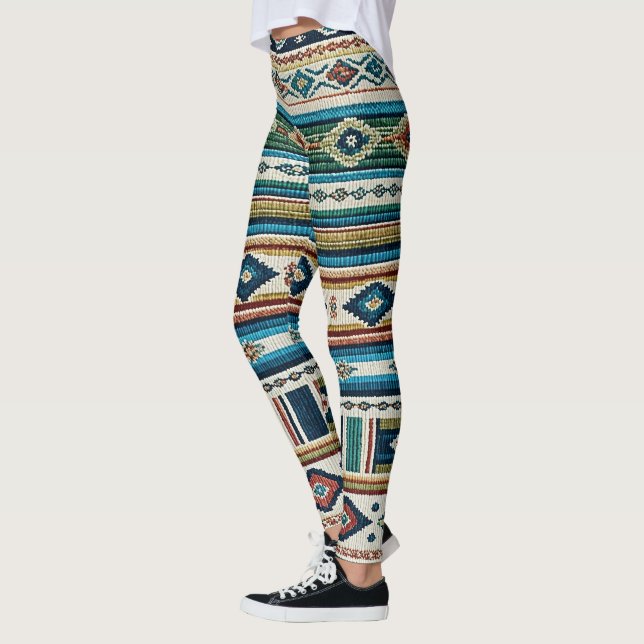 "AGUA" - CUSTOM PRINT LEGGINGS (Left)