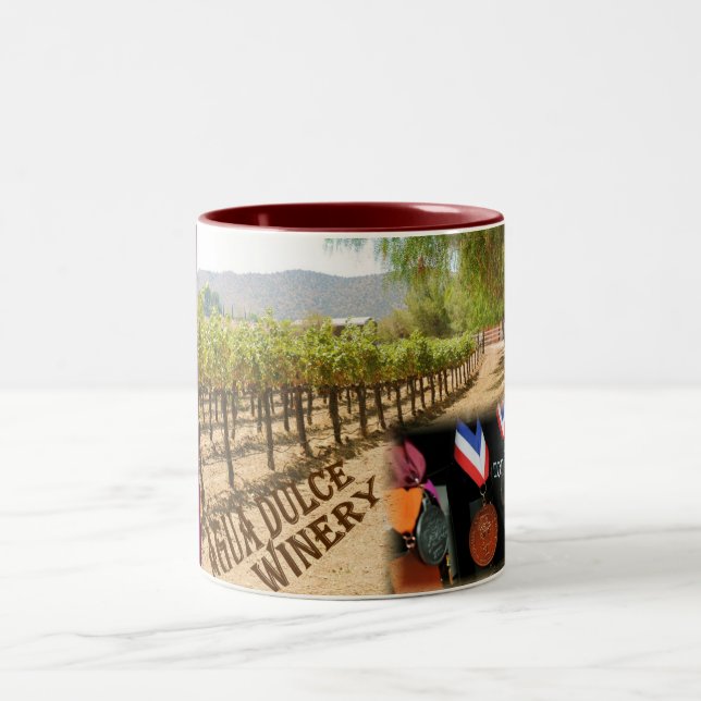 Agua Dulce Winery Two-Tone Coffee Mug (Center)