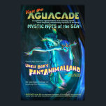 Aguacade Poster<br><div class="desc">A poster hawking the fabulous psychic fish women of Aguatunesia,  showing nightly (or nytly) at the famous Griivarr World's amusement park.</div>