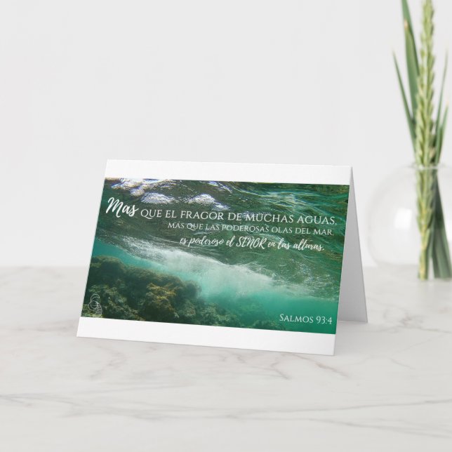 Aguas Antiguas Tarjeta Salmos 93:4 Card (Front)