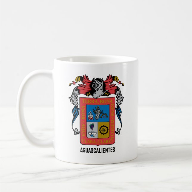 Aguascalientes (state) coat of arms - MEXICO Coffee Mug (Left)