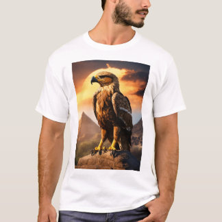 Águila Mexicana: Majestic Soar over Mayan Horizons T-Shirt