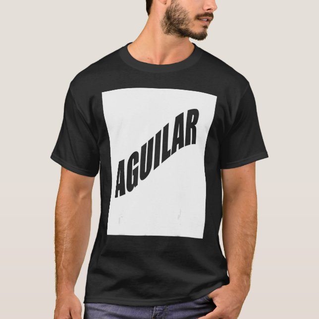 Aguilar Family Reunion Last Name Team  Custom T-Shirt (Front)