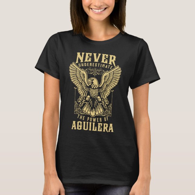 AGUILERA Name, AGUILERA family name crest T-Shirt (Front)