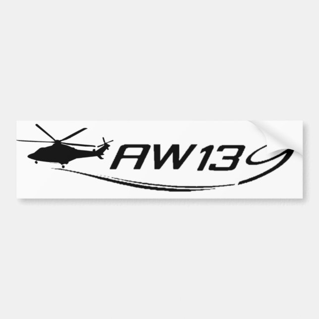 AgustaWestland AW139 Bumper Sticker (Front)