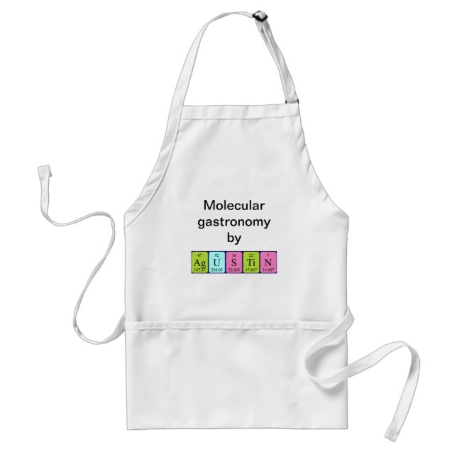 Agustin periodic table name apron (Front)