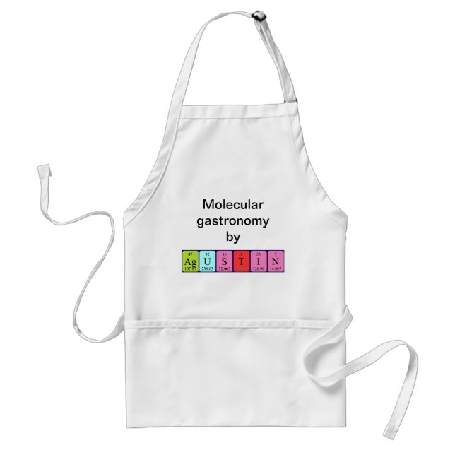 Agustin periodic table name apron (Front)