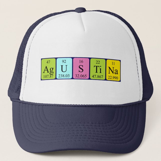 Agustina periodic table name hat (Front)