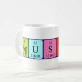 Agustina periodic table name mug (Front Left)