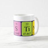 Agustina periodic table name mug (Front Right)