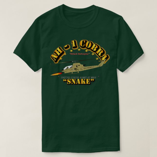 AH1 Cobra Snake T-Shirt (Design Front)