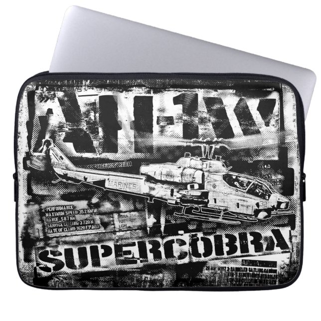 AH-1 SuperCobra Laptop Sleeve Electronics Bag (Front)